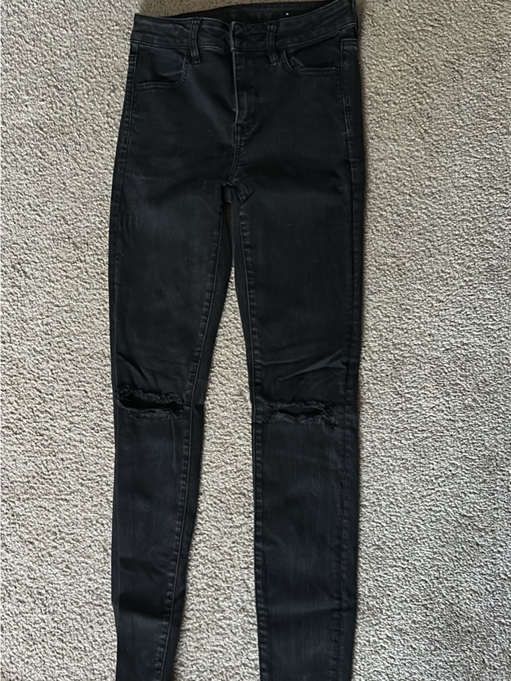 Black Ripped High-Rise Women's Jeans